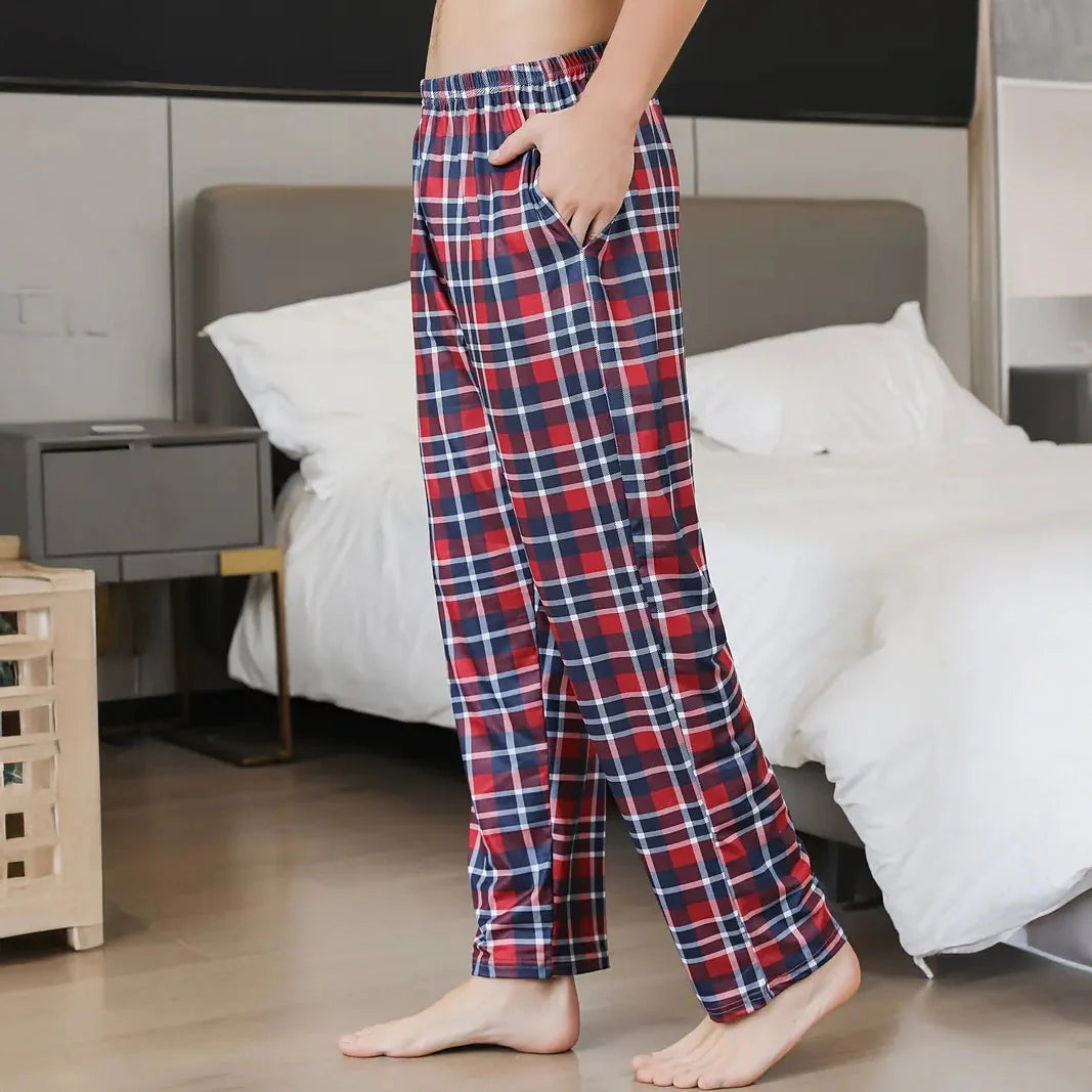 3-Piece: Mens Pajama Pants Loungewear Sleepwear Pijama