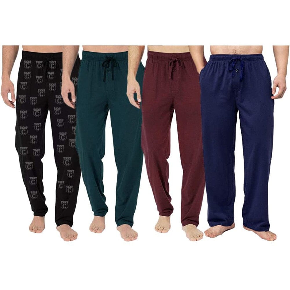 4-Pack: Men's Cotton Lounge Pants with Pockets