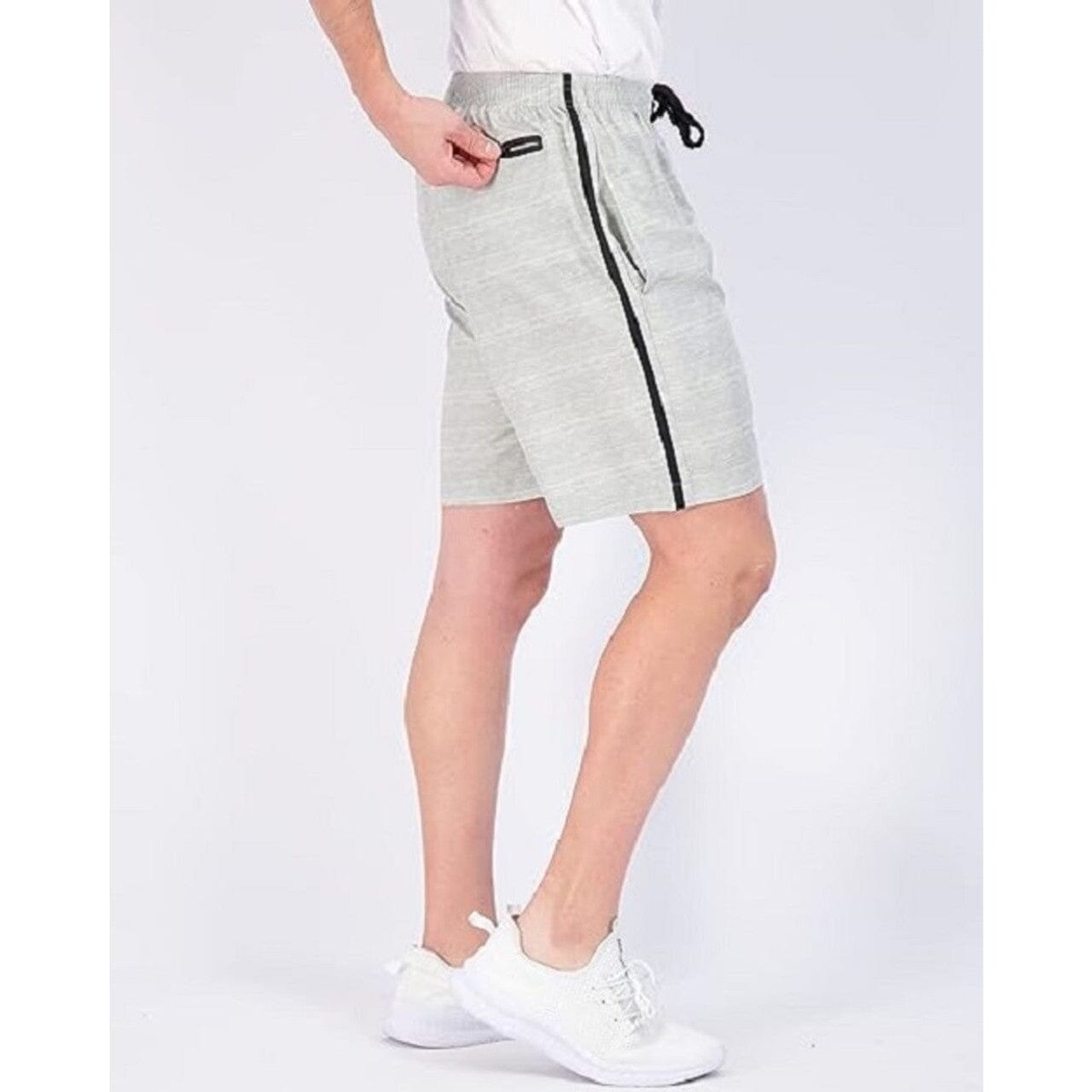 6-Pack: Men’s Active Woven Shorts with Zipper Pocket